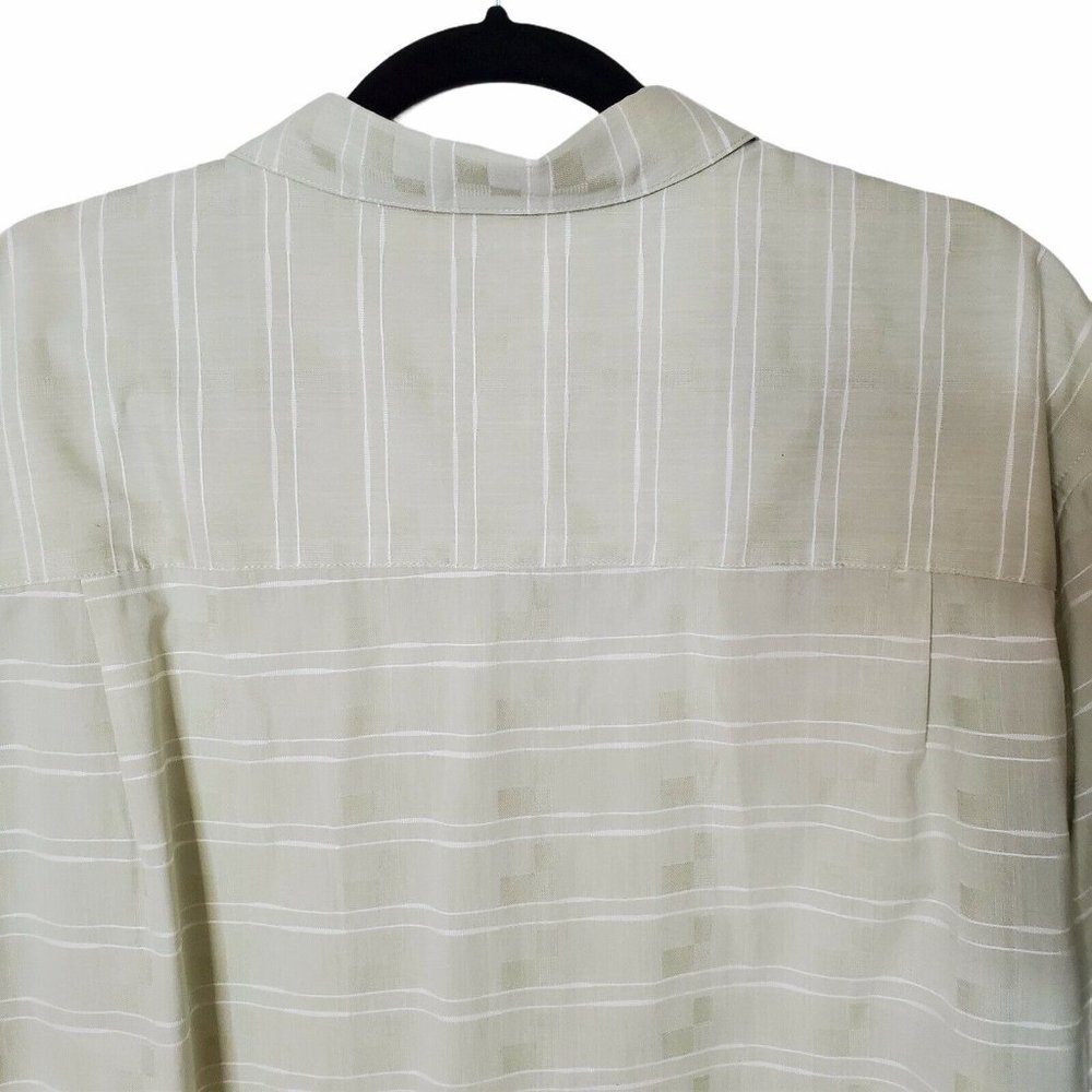 Cubavera Striped Short Sleeve Button Up Camp Shirt - Picture 6 of 10
